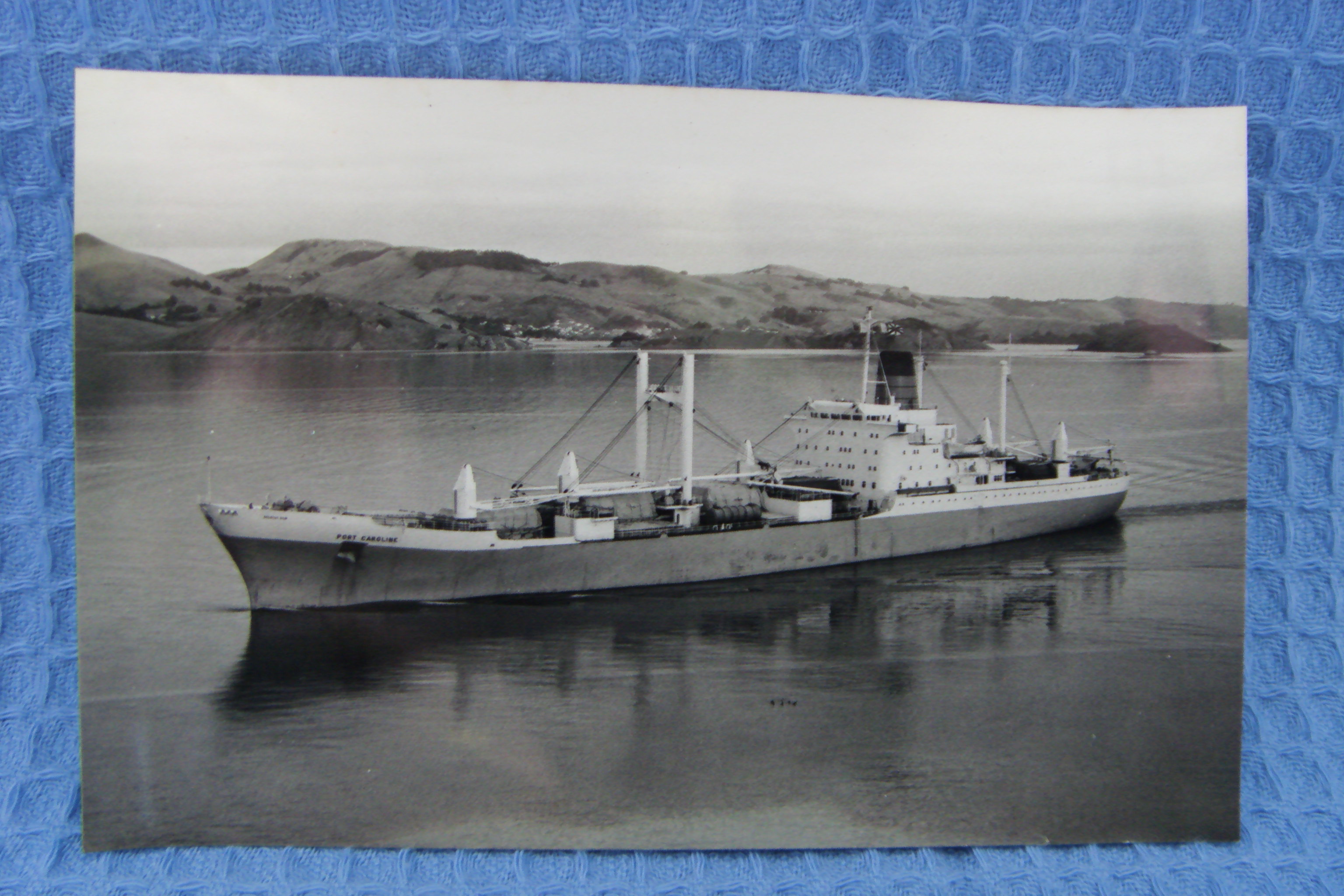 B/W PHOTOGRAPH OF THE PORT LINE VESSEL PORT CAROLINE